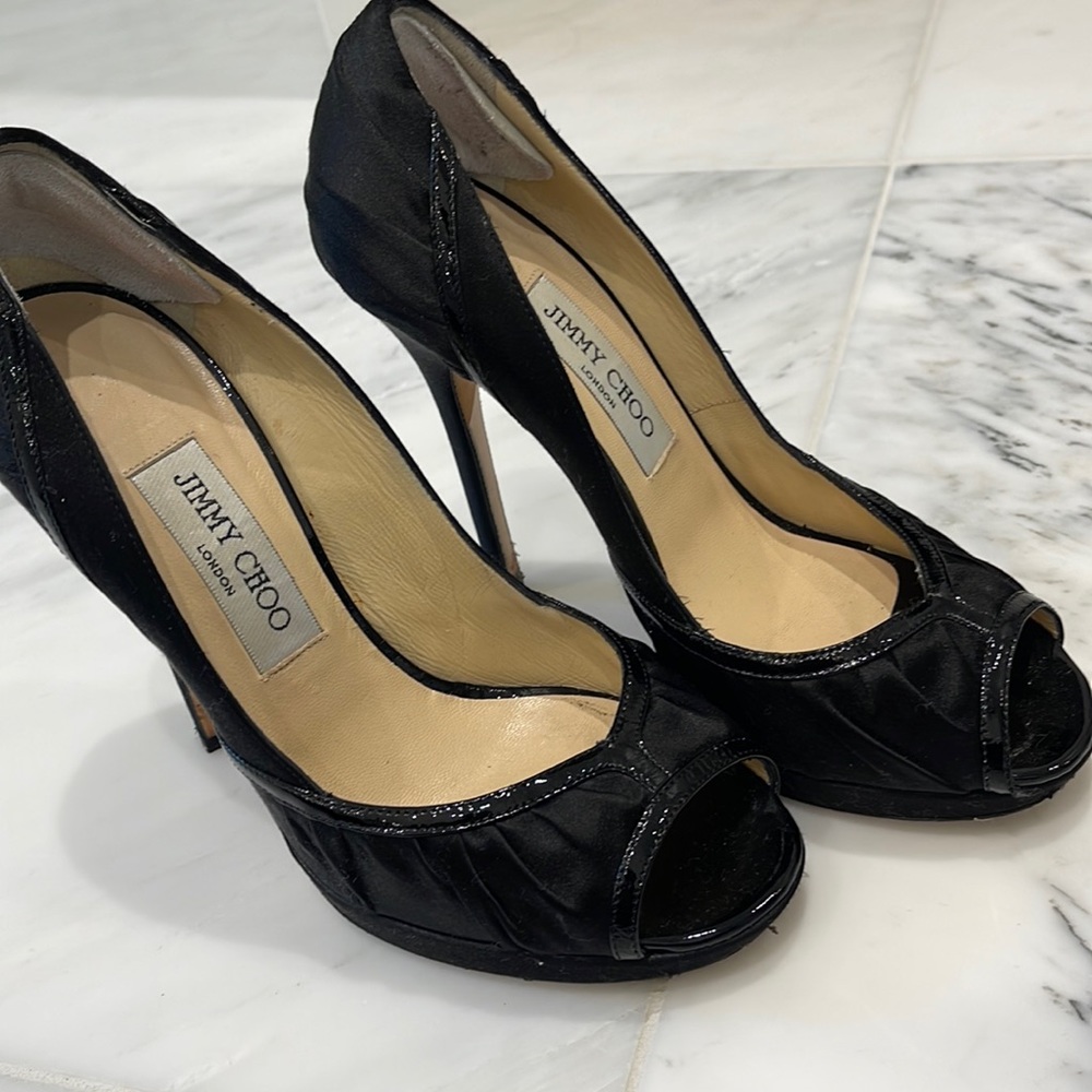 Jimmy Choo Peep Toe Pumps